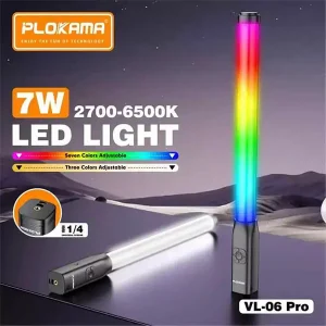 PLOKAMA VL06 Pro Portable Handheld RGB Light Stick