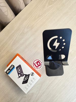 Model No. 560: ৩৬০-ডিগ্রি রোটেটিং এবং ফোল্ডেবল ডেস্কটপ ফোন স্ট্যান্ড