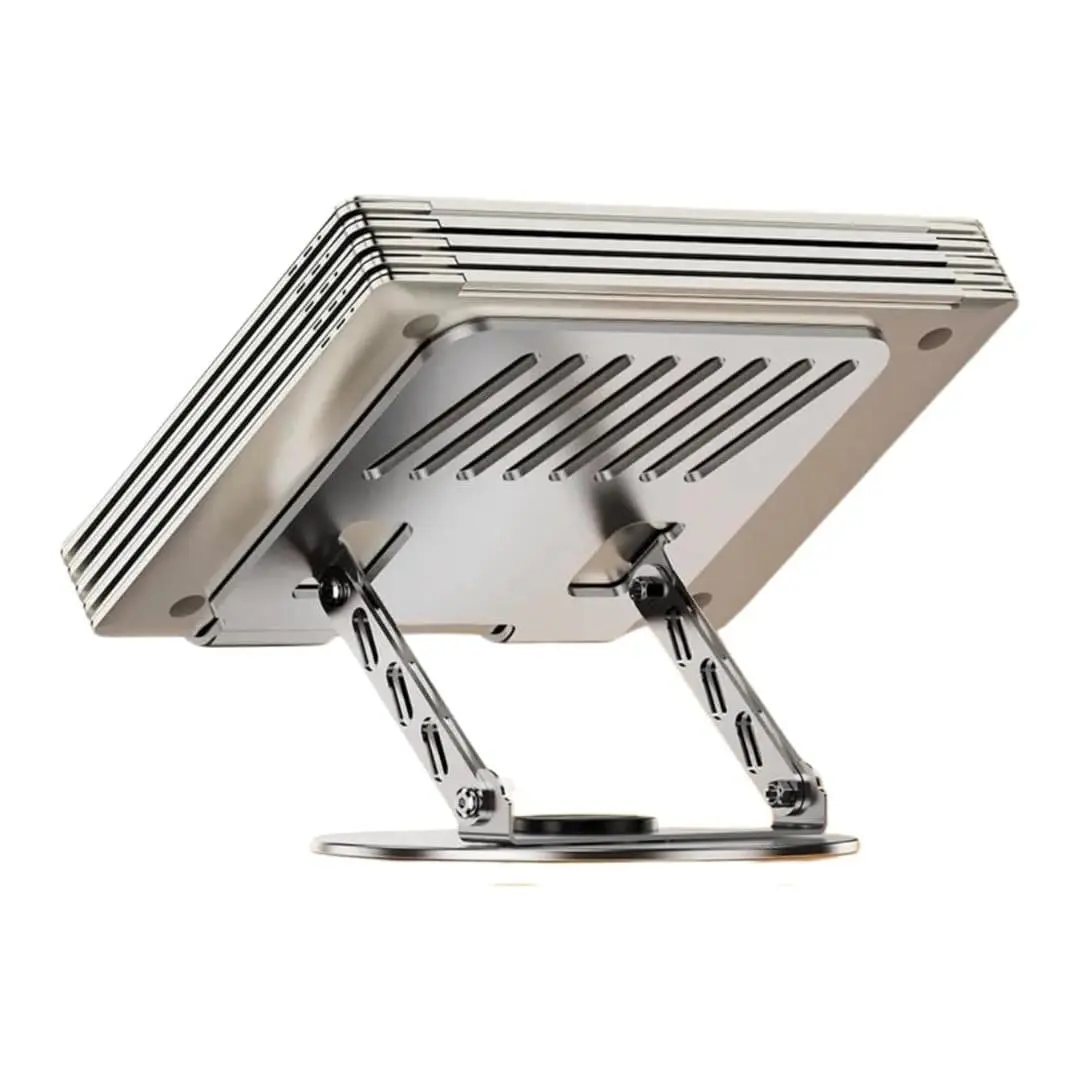 JBQ Adjustable & 360° Rotating Aluminum Laptop Stand - Image 4