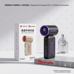 Funsnap Z1012 Portable Digital Display Handheld Fan