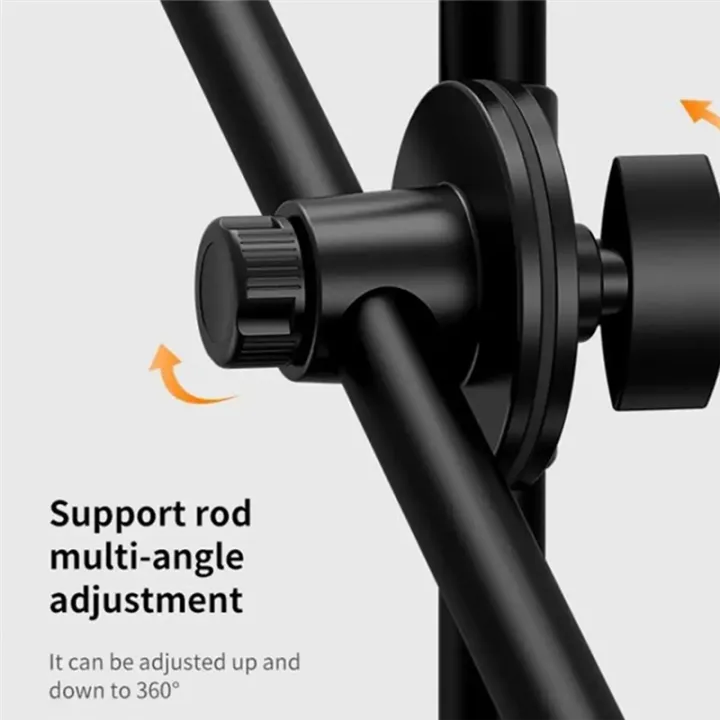 Overhead Desktop Tripod Stand with Ring Light & Ball Head - Image 4