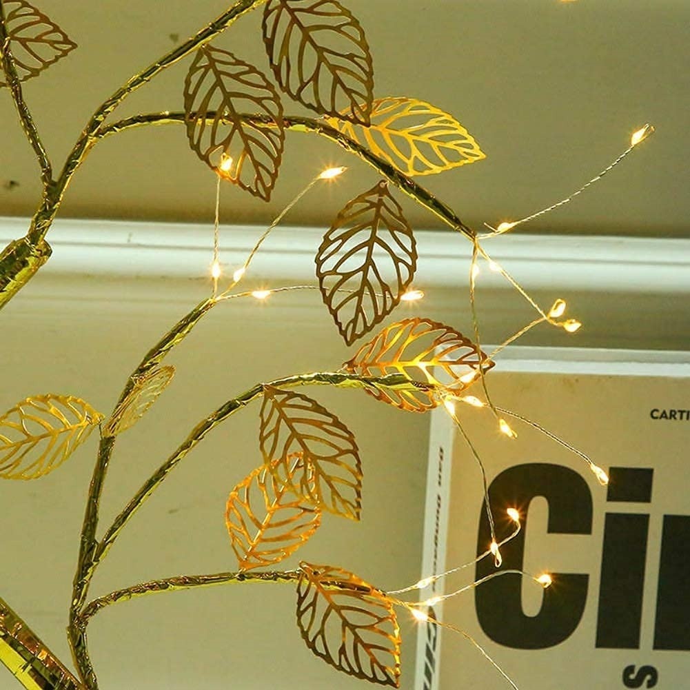 Golden Leaf Tree Light & 72 LEDs Pearl - Image 3