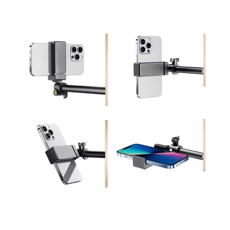 Overhead Desktop Tripod Stand with Ring Light & Ball Head - Image 2