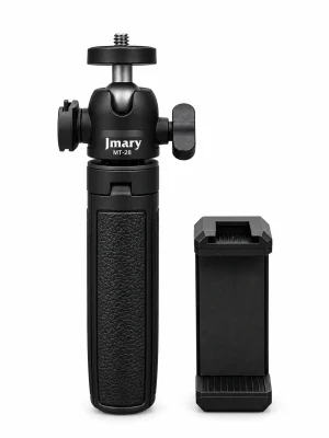 JMARY MT-28 Mini Tripod with 360° Ball Head and Phone Holder